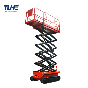 12m hydraulic crawler scissor lift tracked scissor lifting platform